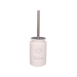 ATN French Shabby Vintage Chic Ceramic Toilettes Toilet Brush Freestanding