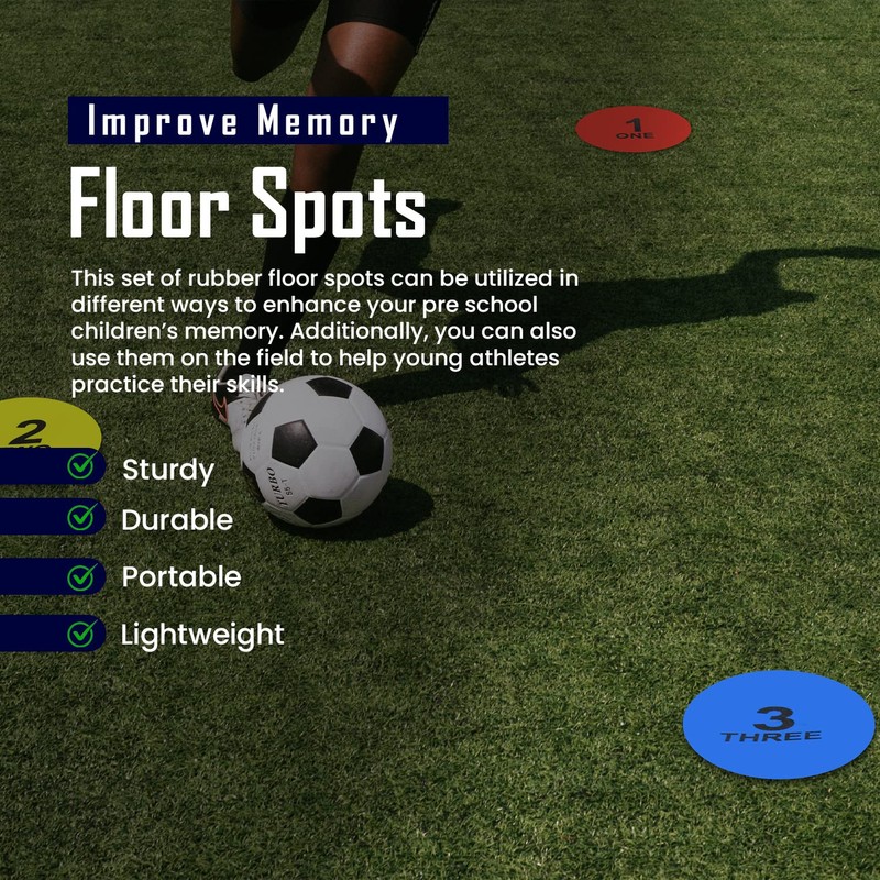 Splay Sequence Numbered Markers Circle | Indoor Outdoor Sports Training