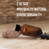 12 Pack (2 oz) 60ml Essential Oil Amber Glass Bottles