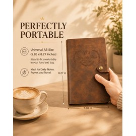 AWEZO Leather Journal, Jeremiah 29:11 Cover, A5