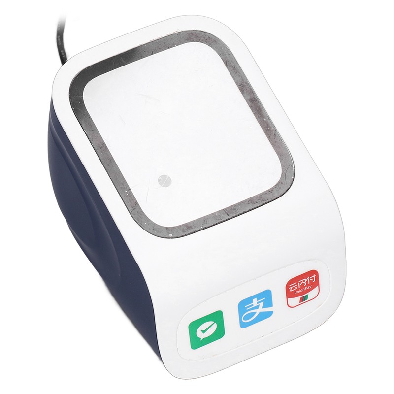 Desktop Barcode Scanner Voice Prompts Large Window QR Barcode Scanner