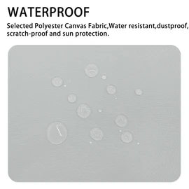 Canvas Repair Patch 9×11 Inch 3Pcs Waterproof Self-Adhesive Fabric Repair Patch for Tents,Boat Cover,Pop Up Canopy,Patio,Bags,Car Seats,Sofas,Furniture Cover(Light Grey)