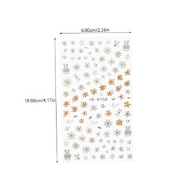 Outanaya 5sheets Flower Nail Art Stickers for Easy DIY Manicure Decorative Daisy Decals for Stunning Nail Design for Friends