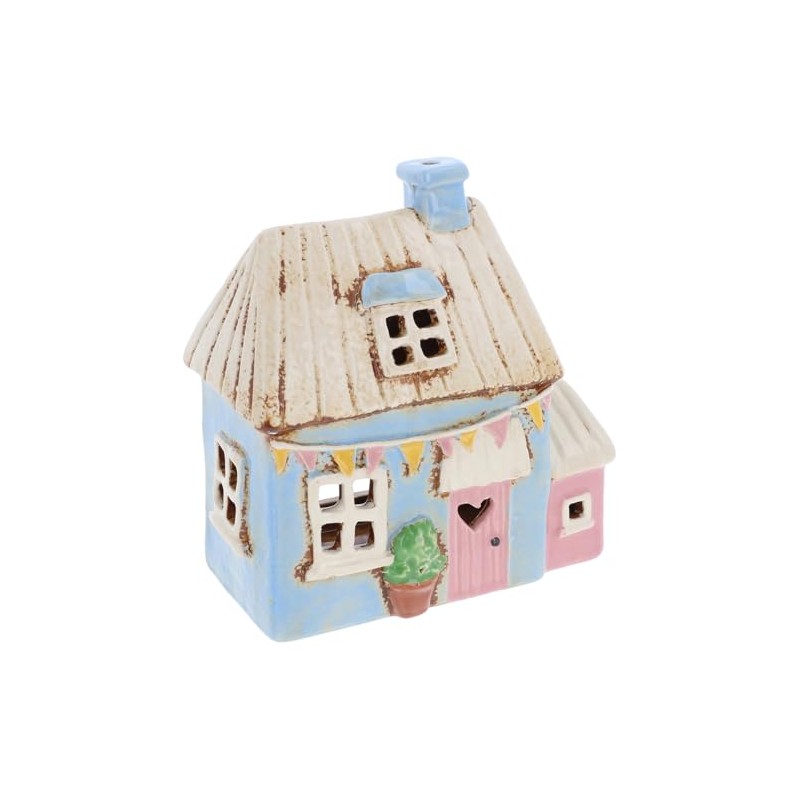Shudehill Giftware Village Pottery Garden House Tealight Collection - Pebble,