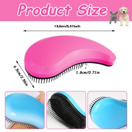 3Pcs Puppy Brushes, Soft Dog Brushes for Grooming, Gentle Puppy Hair Remover Brushes for Small Dogs, Daily Pet Grooming Tool