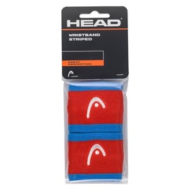 HEAD Unisex Adult Wristband Striped 2.5, Hibiscus/Orange, 2.5 Inches