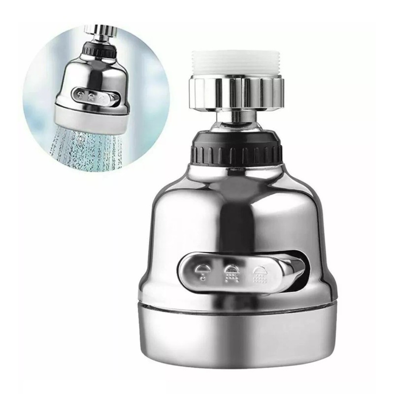 3-Speed 360° Rotatable Adjustment Faucet Extension Water Saving Kitchen Faucet