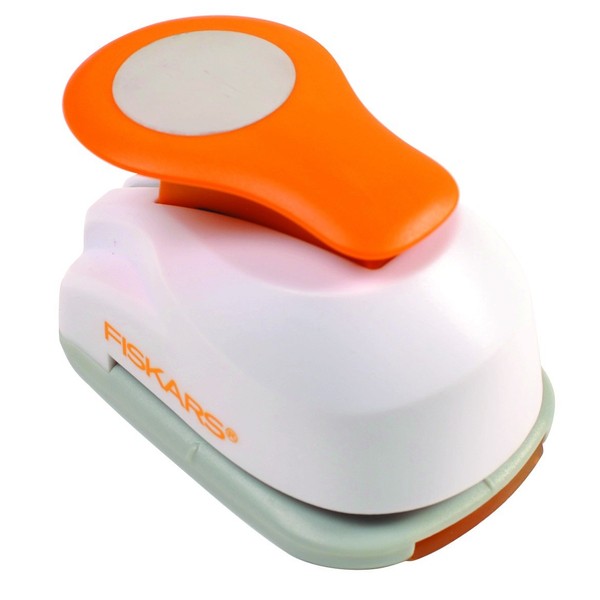 Fiskars Motive Lever Punch, Circle, Diameter 2.5 cm, for Left