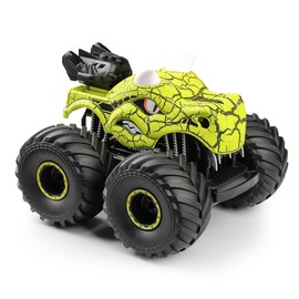 Threeking 1:18 Dinosaur RC Car Remote Control Cars Trucks Toy 4WD Off-Road Car Toys with Lights Spray Suitable for All Terrain Gifts Presents for Boys/Girls Ages 6+ Green