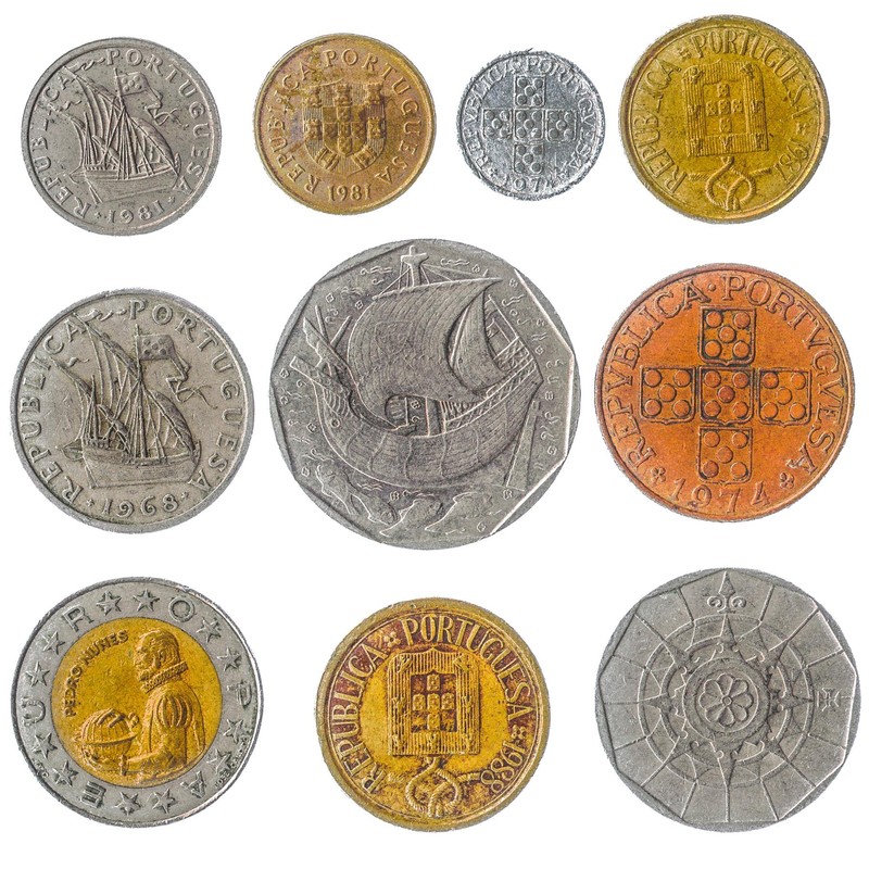 Portugal 10 Mixed Coins | Escudos | Centavos | Christ