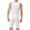Underworks Mens Compression Bodysuit Girdle - No Rear Zipper X-Large