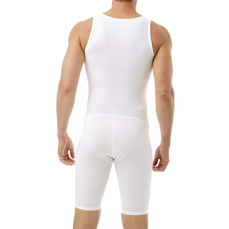 Underworks Mens Compression Bodysuit Girdle - No Rear Zipper X-Large