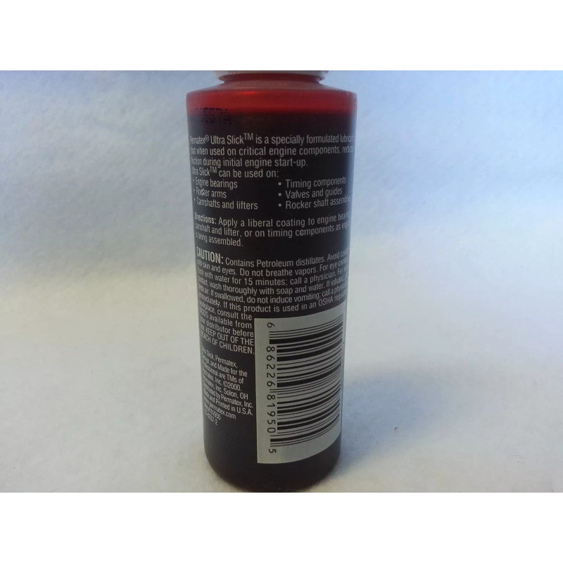 Permatex 2x Ultra Slick Engine Assembly Lube 4oz Bottle Permatex