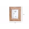 indoStrides Hand Carved Mango Wood 5x7 Picture Frame with Real