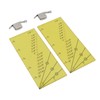 2set Seam Guide Ruler Strong Magnetic Stainless Steel Transparent Acrylic