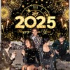 2025 New Year's Eve Banner Decoration 180 x 110 cm,