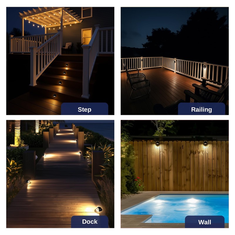 Gardenreet Solid Brass Deck Light - Low Voltage LED Step