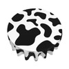 Kepegingza 60 Inch Circle Round Waterproof Black and White Cow