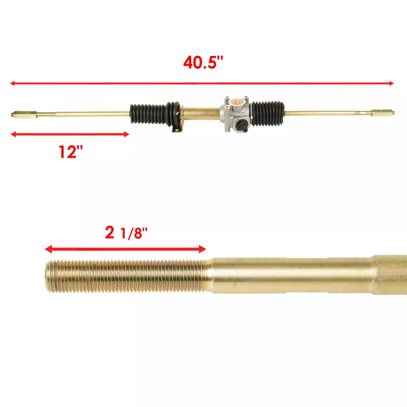 Caltric Steering Rack And Pinion W/ Tie Rod Ends for