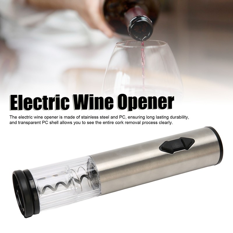 Electric Wine Opener Battery Operated Automatic Wine Bottle Opener with