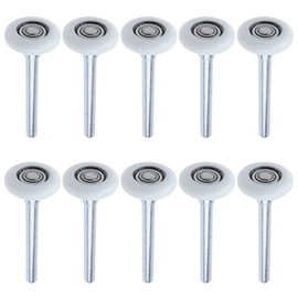 Semetall 10 Pack Premium Nylon Garage Door Roller,1.8" Wheels and 4.7" Stem,Quiet and Durable(White)