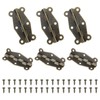 sourcing map 6Pcs 90 Degree Small Hinges for Wooden Box,