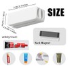 Ouliget Magnetic Toothpaste Squeezer,Toothpaste Seat Holder Tube Squeezing Aids,Wall-mountable Dispens