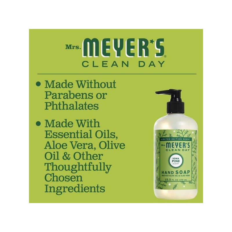 Limited Edition Scent Mrs. Meyer's - Iowa Pine Hand Soap