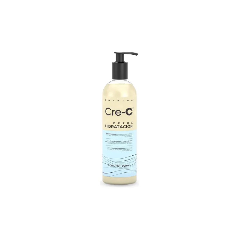 Shampoo anticaída Cre-c detox Hidratacion 500 Ml