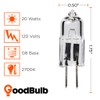GoodBulb 20-Watt JCD Light Bulb G8 Base 120V High Output