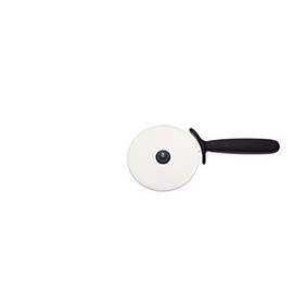 Giesser Pizza Cutter 12 cm Diameter, Black Handle, Thanks to the Large Wheel, Easier Cutting of Pizza