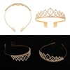 Sibba Tiaras Crown Princess Crystal Rhinestone Crown Bridal Wedding Headband