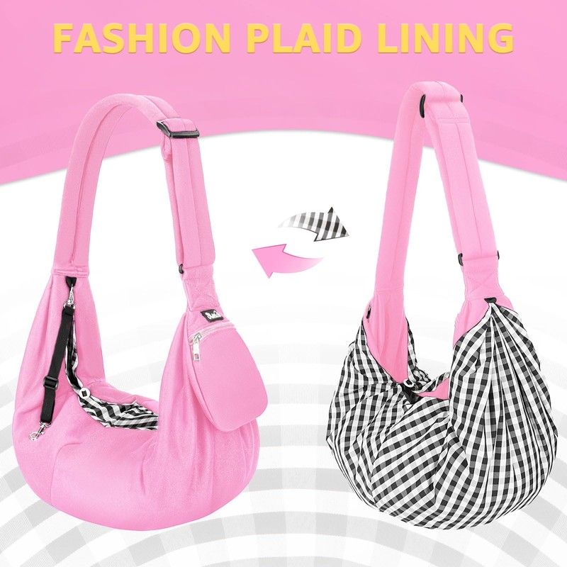 SlowTon Dog Carrier Sling - Thick Padded Shoulder Strap Adjustable
