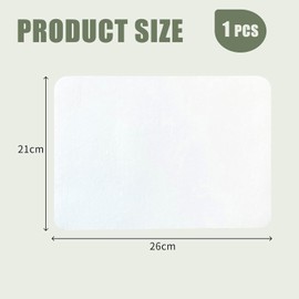 Alfombrilla de ratón de Cuero Blanco con propiedades Impermeables, Textura Litchi para precisión, Parte Inferior Antideslizante, Tacto cómodo, para Oficina y Juegos, 26 x 21 cm