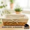 BigDean Set of 3 bread baskets, bread baskets, modern braided