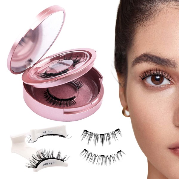 GEMERRY Magnetic Eyelashes with Applicator Magnetic Lashes Natural Look Reusable