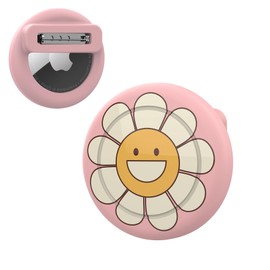 Airtag Holder for Kids Hidden Case, Cute Cartoon Airtag Tracker for Kid, AirTag Hidden Kids Holder with Invisible Pin, Anti Lost, for Children, Elderly, Luggage, Clothing