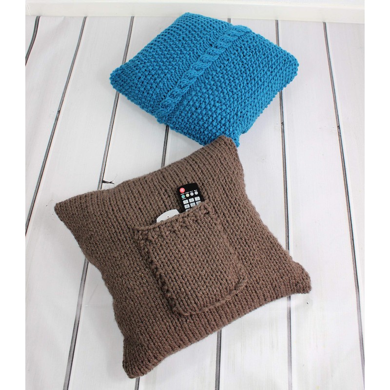 Knitting Pattern for Super Chunky Cushion Covers, Cushion Cover Knitting
