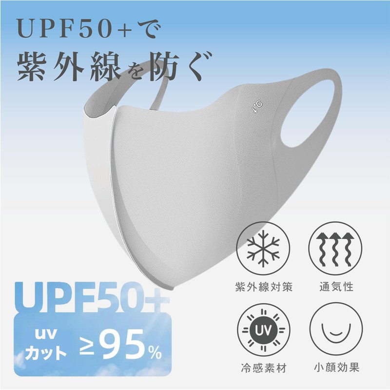 [Bucci] UV Protection Mask, Anti-UV, Sunscreen, Cold Sensation, Three-dimensional Mask,