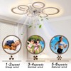 AFWAO 76cm Smart Ceiling Fans with Lights and Remote, Modern