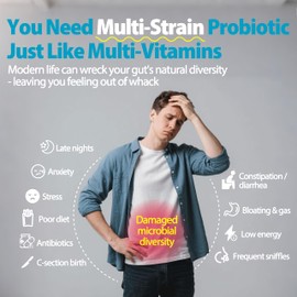 Life-Space Premium Broad Spectrum Probiotics, 2 Month Serving, 32 Billion CFU & 15 Diverse Strains, Formulated for Daily Digestive Health & Immune Health, Probiotics for Women & Men, 60 Veg Capsules