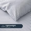 Wake In Cloud - Striped Comforter Set, Ticking Stripe Vertical
