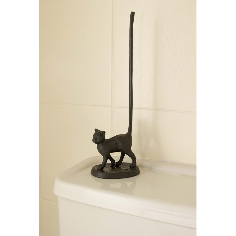 Homezone® Animal Themed Decorative Toilet Roll Holders Cat Free Standing