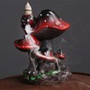 Mushroom Backflow Incense Holder – Ceramic Incense Cone Holder with