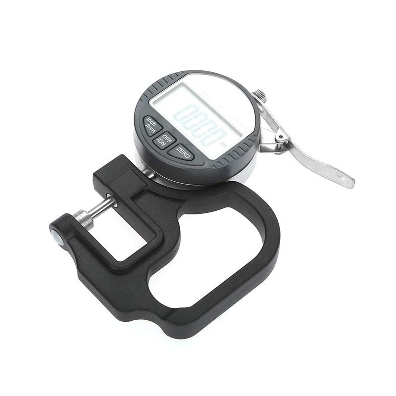 Digital Display Paper Leather Fabric Thickness Gauge Measuring Tool Range