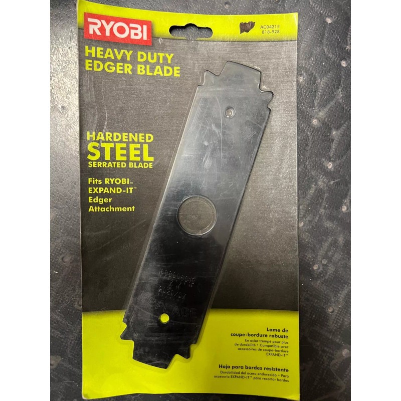 Ryobi Heavy Duty Edger Blade AC04215 Hardened Steel Serrated 8"