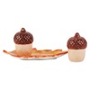 Acorns with Leaf Tray Salt and Pepper Shaker