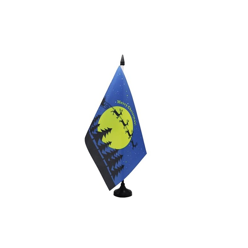 AZ FLAG - Merry Christmas with Moon Table Flag 21