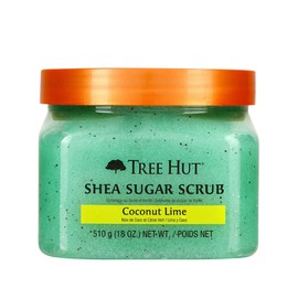 TREE HUT, Coconut Lime Shea Sugar Scrub, Exfoliante Corporal de Azúcar Natural con Manteca de Karité y Esencia de Lima y Coco, Exfolia e Hidrata la Piel, 510 gramos