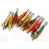 Wood Shrimp Squid Hook Lures Wood Shrimp Bait with Squid